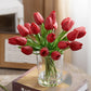 🌷9 pcs🌷Outdoor Artificial Tulip Flowers (1 bundles)💝Each only cost ￡0.9