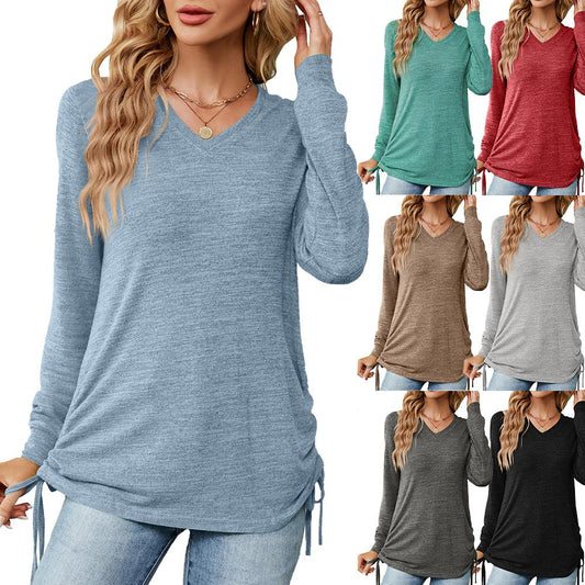 💝A Great Gift🎁Women's V-Neck Long Sleeve T-Shirt