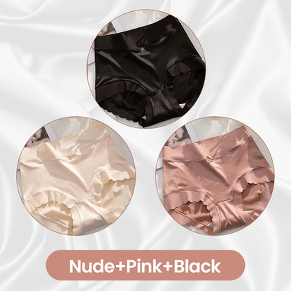 🔥Buy 1 Get 3🔥Premium Satin Antibacterial Ice Silk Moisture-absorbing Panties