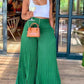 🔥2024 Summer Outfits🌊Women's Pocket Pleated Wide Leg Pants