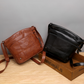 Soft Leather Messenger Multi Pocket Large Capacity Shoulder Bag