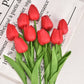 🌷9 pcs🌷Outdoor Artificial Tulip Flowers (1 bundles)💝Each only cost ￡0.9