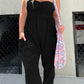 Tube Top Boho Jumpsuit With Pockets - Free Shipping