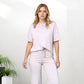 ✨Chic Women's 2-Piece Outfit – Comfy Top & Matching Pants