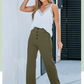 🔥Promotion Ends Soon🔥Multi Pocket High-waisted Elastic Casual Pants