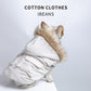 Winter Pet Warm Cotton Down Hoodie Dog Clothes