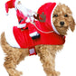 Dog Christmas Clothes Santa Claus Riding Deer