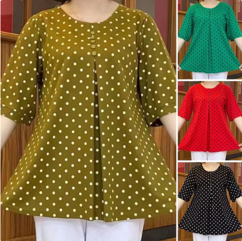 💖Mother's Day Promotion🔥New Polka Dot Print Shirt🎁