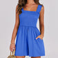 Women's Square Neck Sleeveless Summer Rompers with Pockets (Free Shipping)