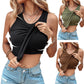 🔥Summer Hot Sale 49% OFF💥Women's Ribbed Tank Top with Shelf Bra