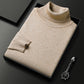 Men's Solid Color Premium Fleece-lined Sweater