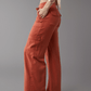 🔥Linen-Blend Wide-Leg Cargo Pants