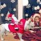 Dog Christmas Clothes Santa Claus Riding Deer