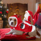 Dog Christmas Clothes Santa Claus Riding Deer