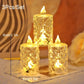 🔥3 pcs/SET Crystal Flameless Candle Light