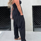 Tube Top Boho Jumpsuit With Pockets - Free Shipping