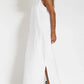 Women's Casual Solid Color Halter Sleeveless Linen Dress