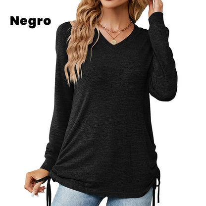 💝A Great Gift🎁Women's V-Neck Long Sleeve T-Shirt