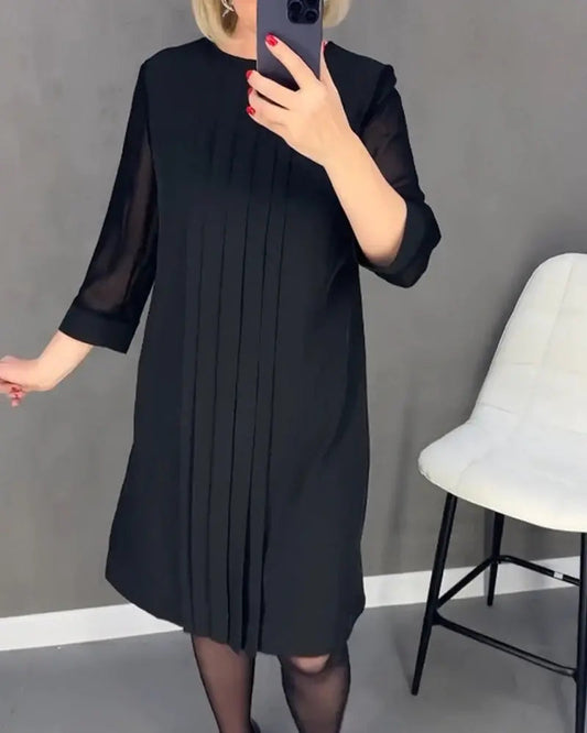 🎉Christmas Pre-Sale💐Mid Sleeve Straight Dress