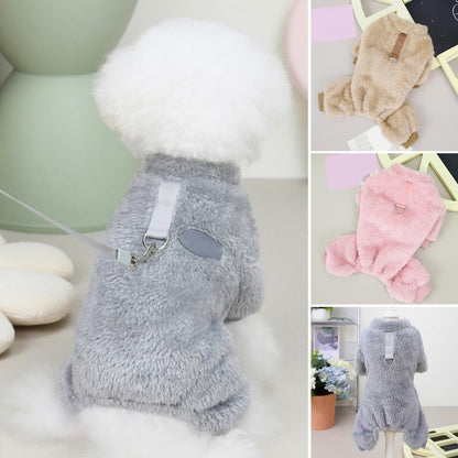 Pet Elastic Jumpsuit with Pull Ring