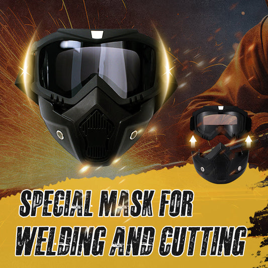 🔥Special Mask For Welding And Cutting（Anti-Glare, Anti-Ultraviolet Radiation, Anti-Dust）