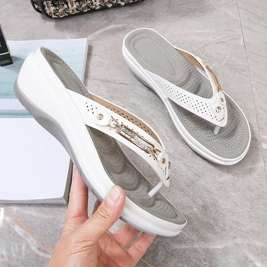 ⏰July Big Sales-Women's Arch Support Soft Cushion Flip Flops Thong Sandals Slippers