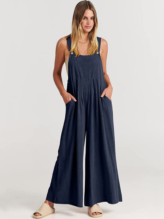 🔥FREE SHIPPING🔥Plus Size Wide Leg Overalls Jumpsuit