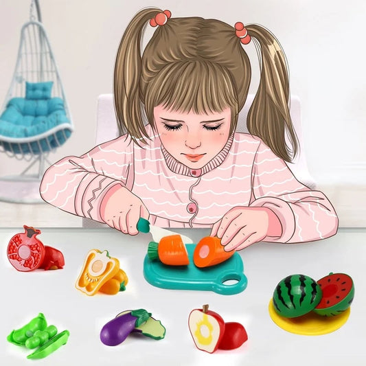 🎁The best gift for children💖Cutting Play Food Toy for Kids Kitchen