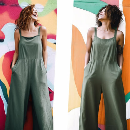 🔥Women's Sleeveless Oversized Casual Jumpsuit